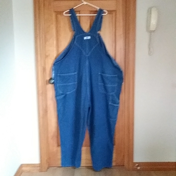 Vtg. Liberty Denim Bib Overalls 56 x 30 Carpenter Coverall Pants Blue - Picture 6 of 16